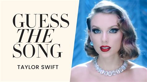 Guess the Taylor Swift song from the lyrics.